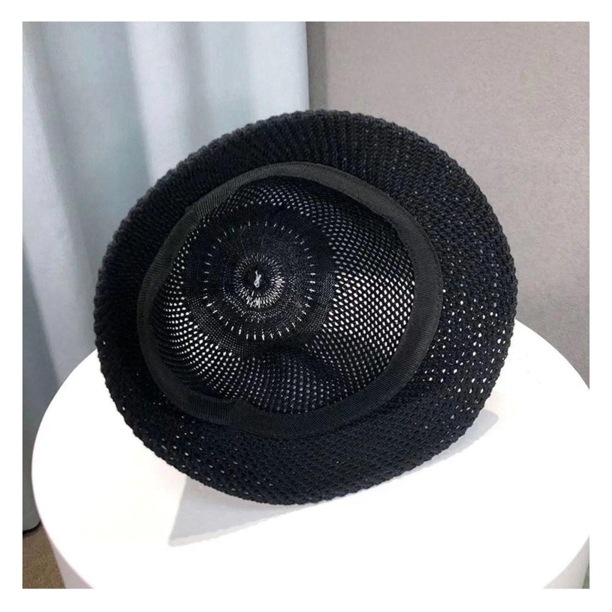 Straw Sun Hat Wide Brim UV Protection Adjustable Band