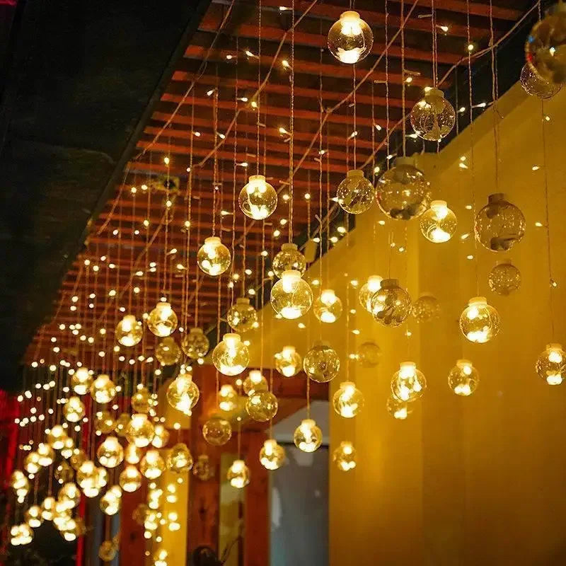 String Lights Solar-Powered Waterproof Warm Vintage Bulbs