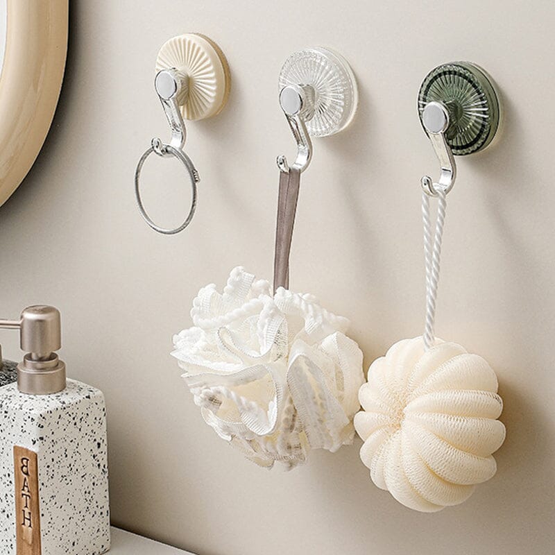 Suction Cup Hooks No-Drill Strong Waterproof Suction