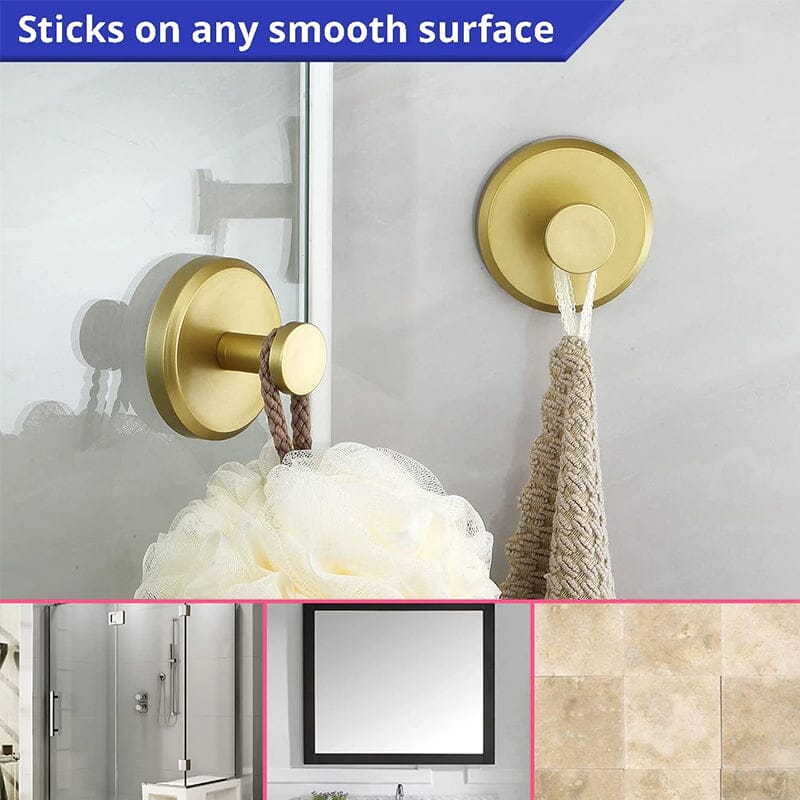 Suction Cup Wall Hook Twist-Lock No-Drill 15 Lbs