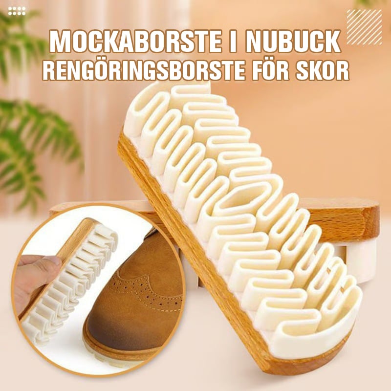 Suede & Nubuck Shoe Brush Soft Rubber Bristles