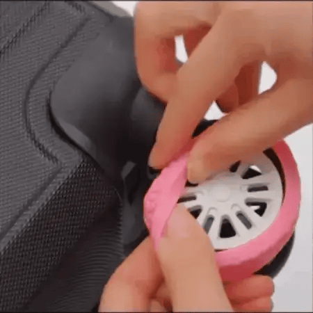 Suitcase Wheel Covers Silicone Noise-Reducing Washable & Reusable
