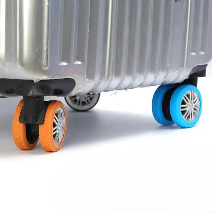 Suitcase Wheel Covers Silicone Noise-Reducing Washable & Reusable