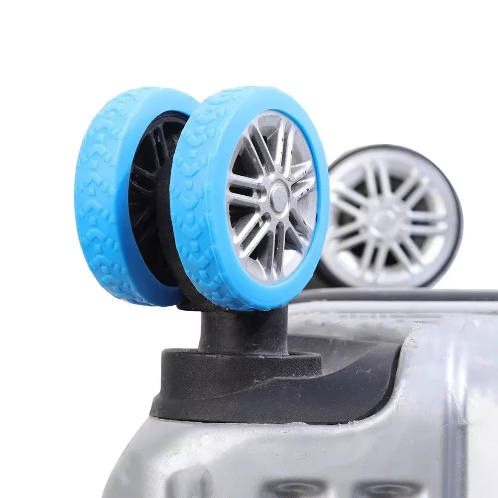 Suitcase Wheel Covers Silicone Noise-Reducing Washable & Reusable