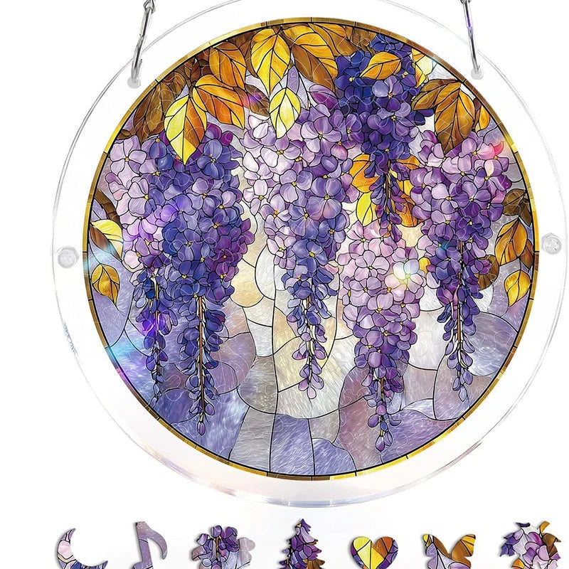 Sun Catcher Mosaic Stained Glass Shatterproof Acrylic & UV-Resistant
