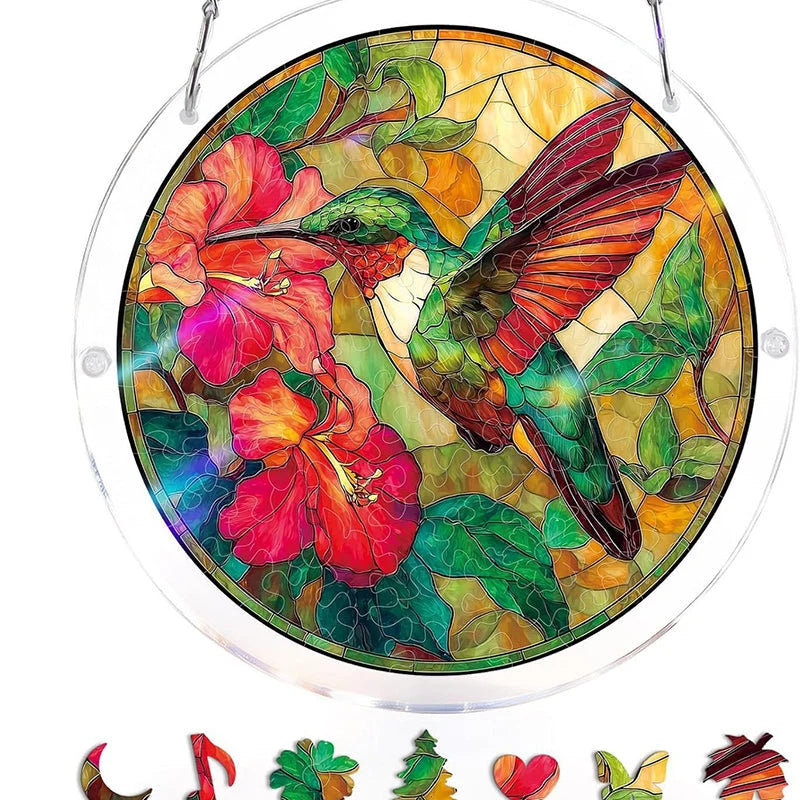 Sun Catcher Mosaic Stained Glass Shatterproof Acrylic & UV-Resistant