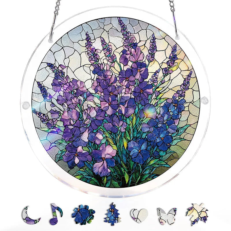 Sun Catcher Mosaic Stained Glass Shatterproof Acrylic & UV-Resistant