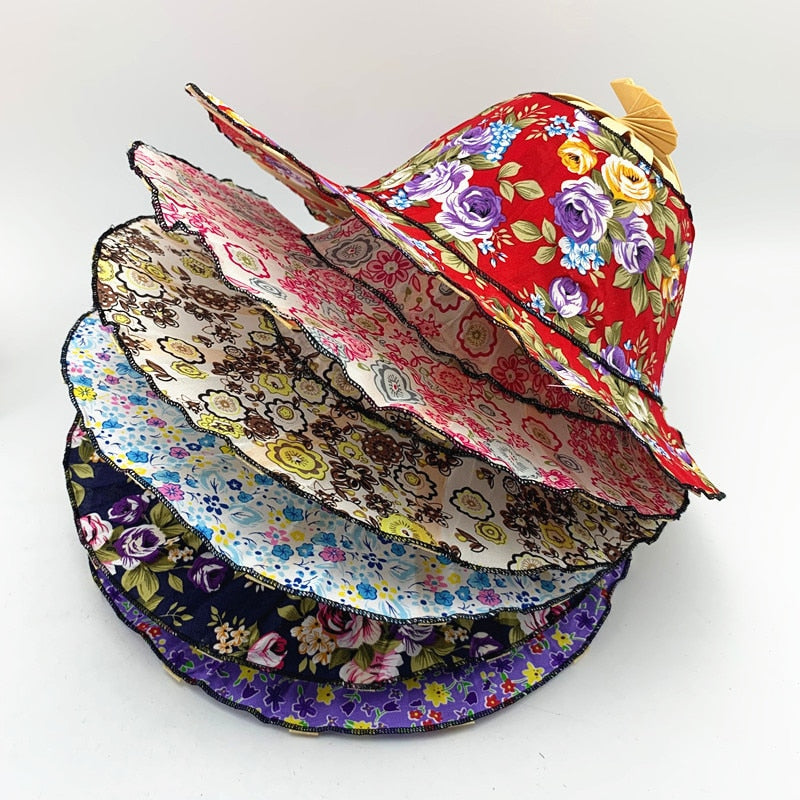 Sun Hat Foldable Bamboo Wide Brim