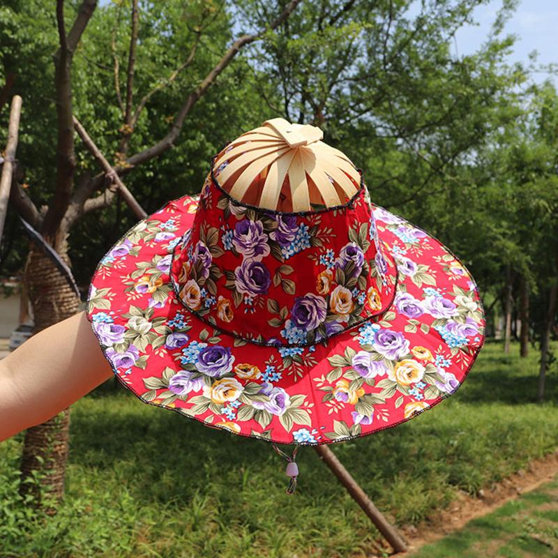 Sun Hat Foldable Built-In Fan UV Protection