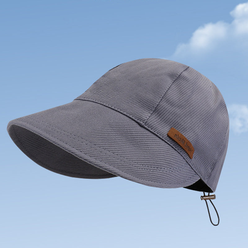 Sun Hat Foldable Wide Brim Water-Repellent Cotton