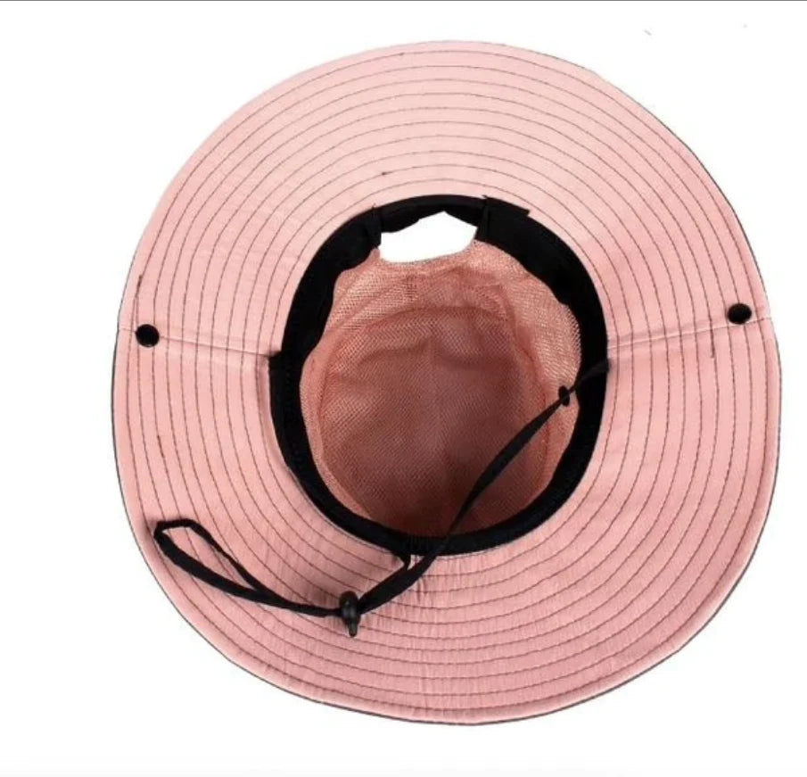 Sun Hat UPF 50 Wide Brim Ponytail Hole