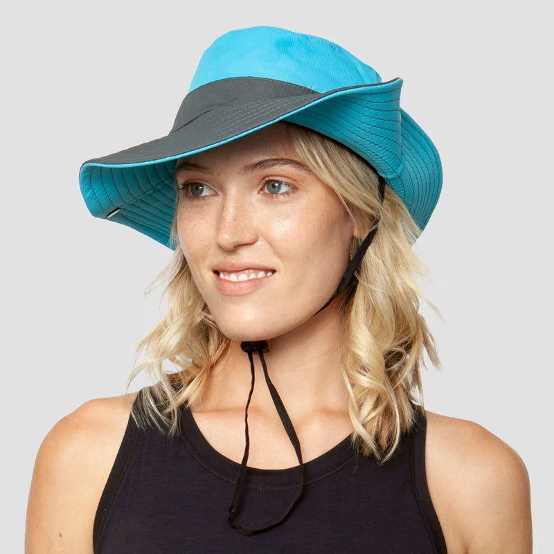 Sun Hat UPF 50 Wide Brim Ponytail Hole