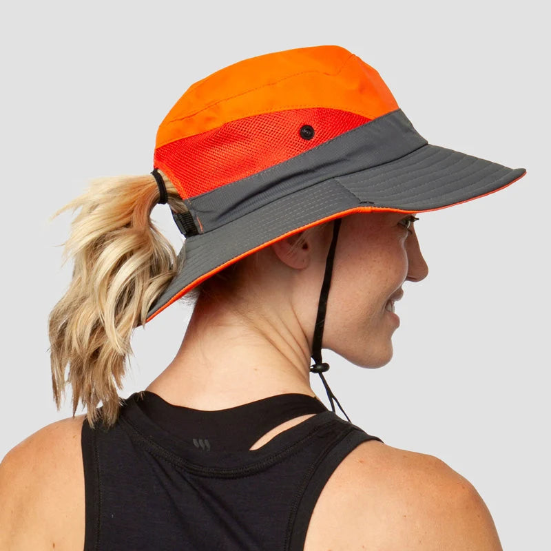 Sun Hat UPF 50 Wide Brim Ponytail Hole