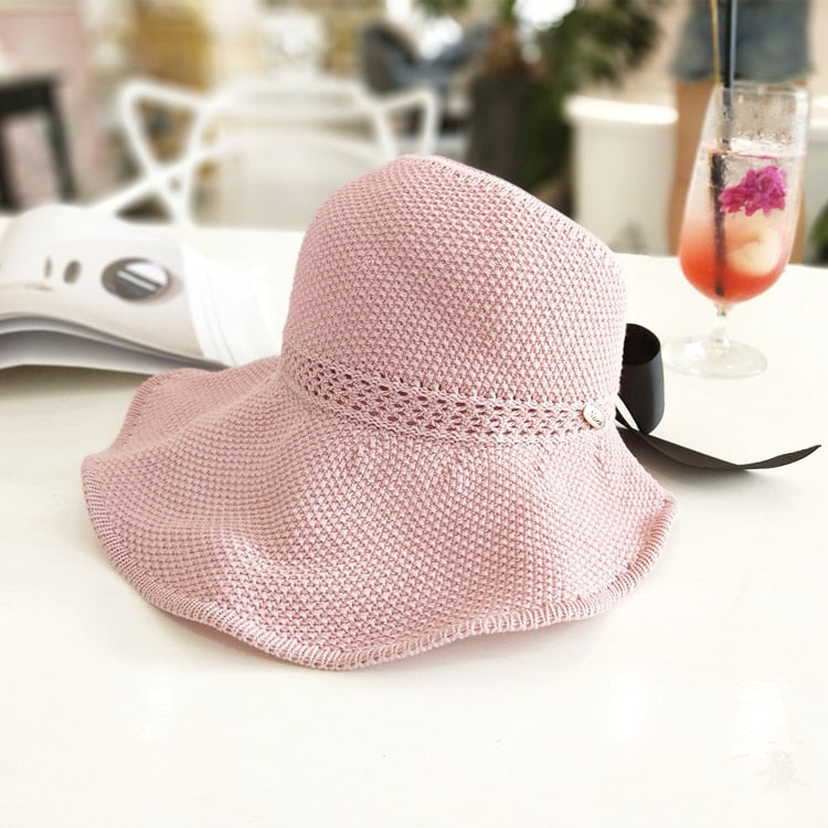 Sun Hat UV Protection Ponytail Opening Rollable