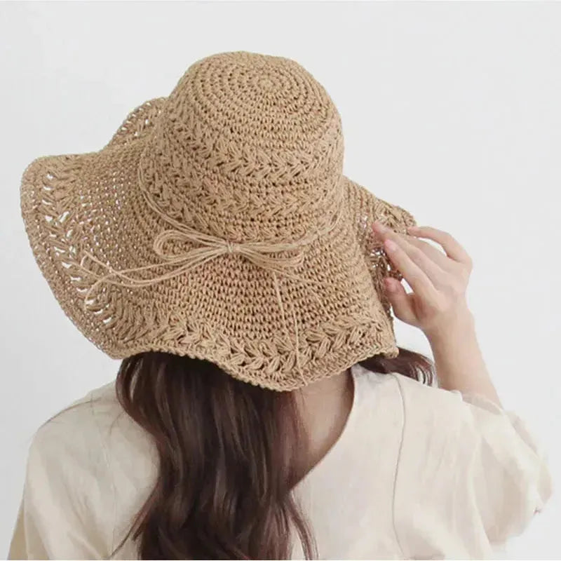 Sun Hat Wide Brim Breathable Straw