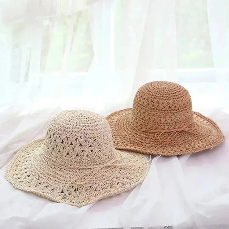Sun Hat Wide Brim Breathable Straw