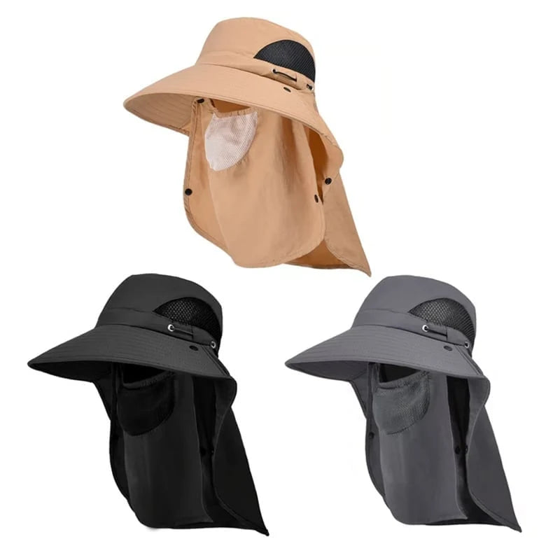 Sun Hat Wide Brim Detachable Neck & Face Shield