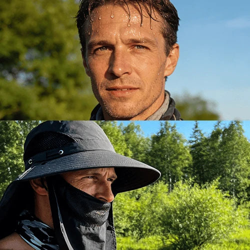 Sun Hat Wide Brim Detachable Neck & Face Shield