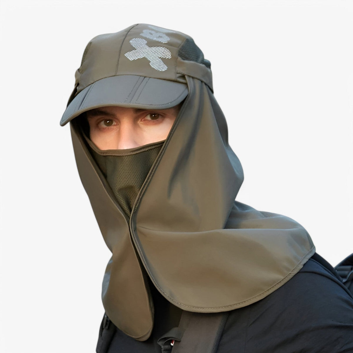 Sun Hat Wide Brim UV Protection Detachable Neck Flap