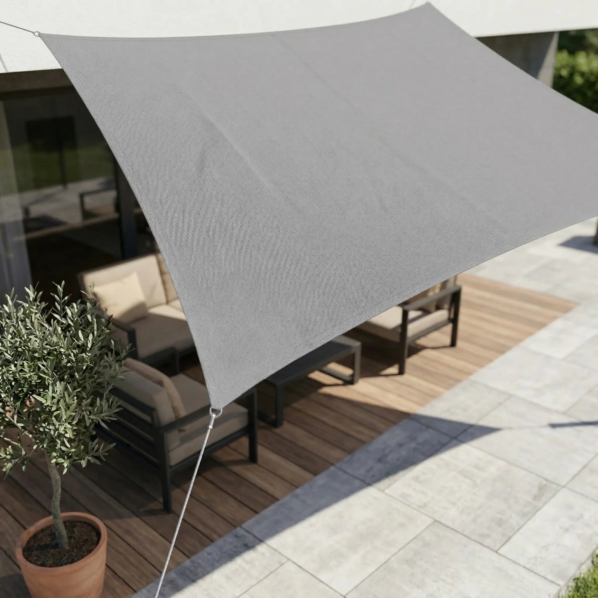 Sun Sail Rectangular Waterproof Polyester UV Protection