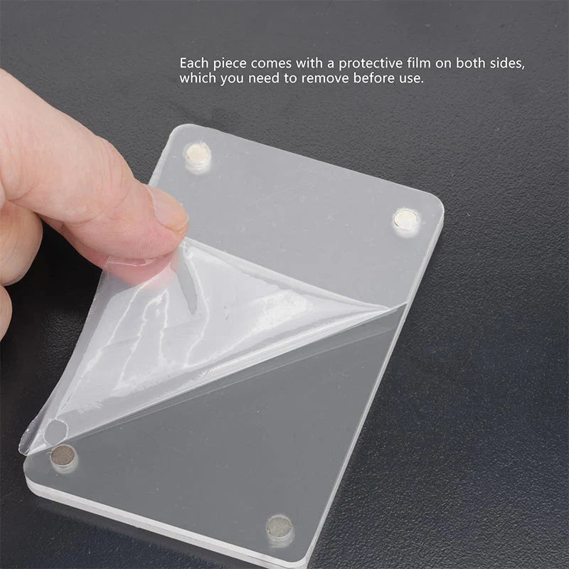 Sun Visor Photo Clip Universal Fit Crystal-Clear Acrylic