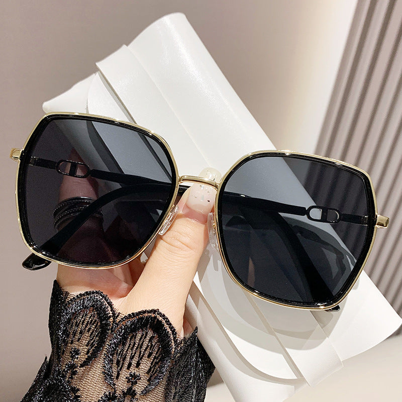 Sunglasses Oversized 100% UV Protection Lightweight Metal Frame