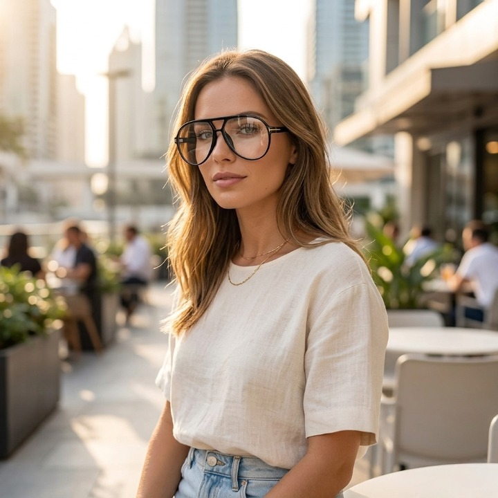 Sunglasses Oversized Aviator UV400 Lightweight & Adjustable Fit