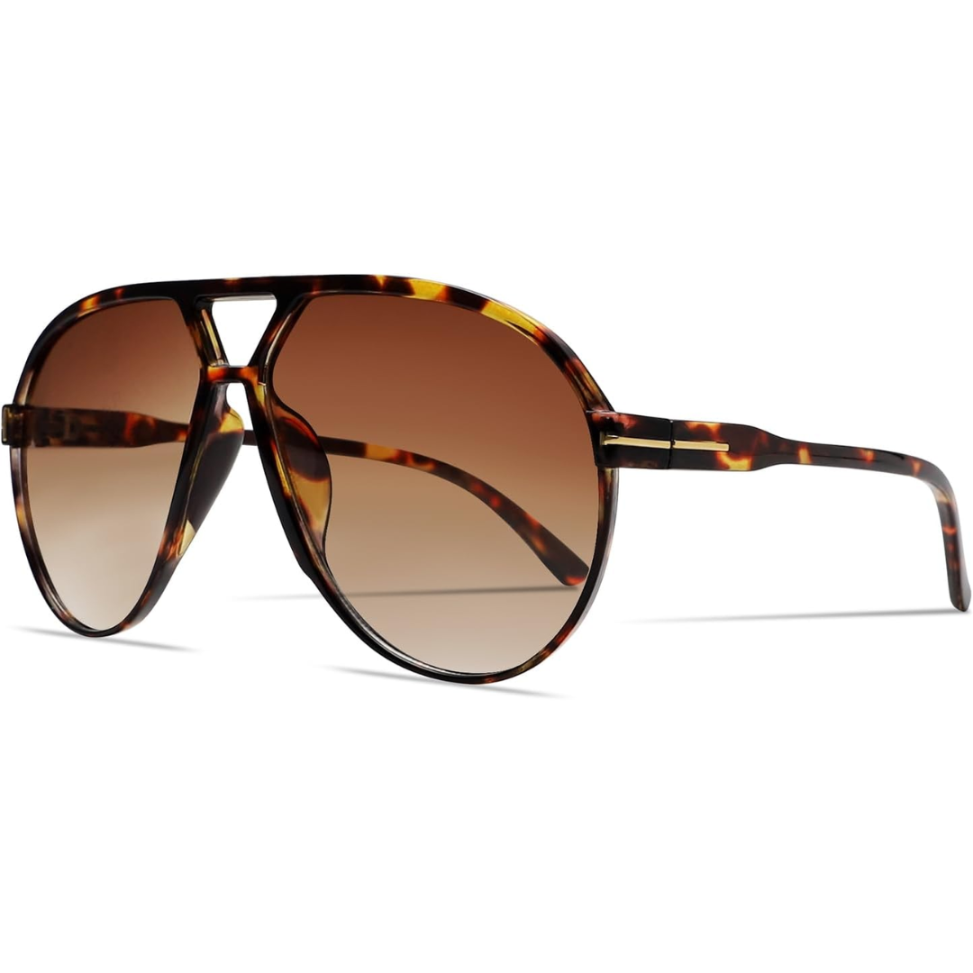 Sunglasses Oversized Aviator UV400 Lightweight & Adjustable Fit