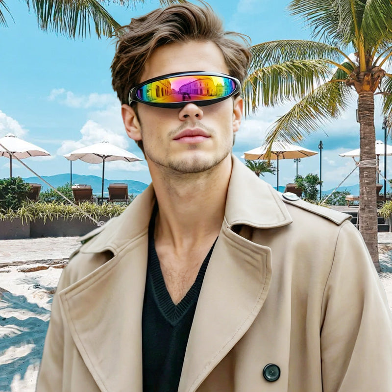 Sunglasses Panoramic Single Lens Ultralight Sun Protection