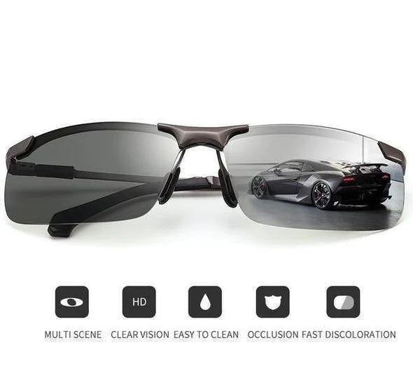 Sunglasses Photochromic & Polarized UV400 Ultralight Aluminum Frame
