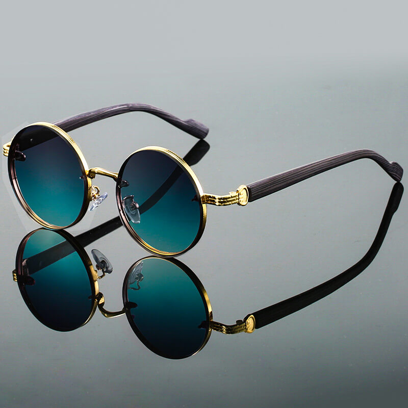 Sunglasses Retro Round UV400 Lightweight Metal Frame