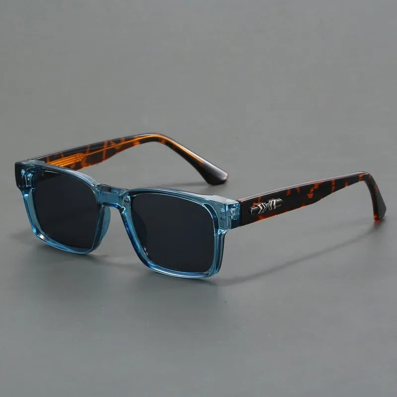 Sunglasses Retro Square Frame UV400 Protection & Scratch-Resistant Lenses