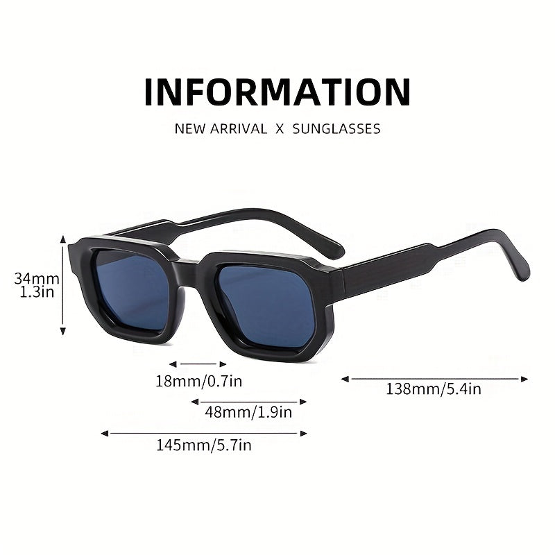 Sunglasses Retro Square Lightweight & Shatterproof UV Protection