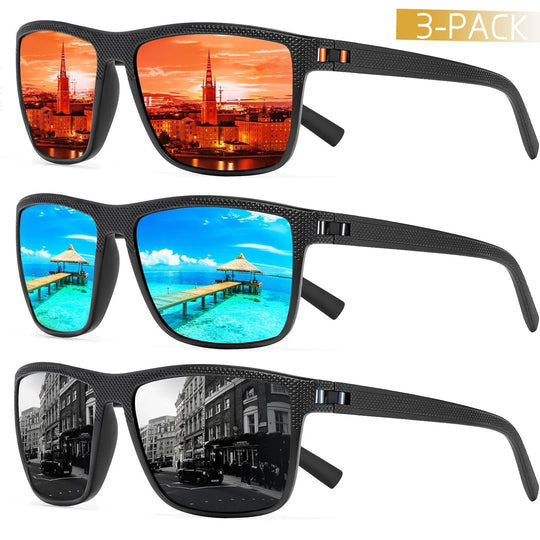 Sunglasses Set Polarized 100% UV Set of 3