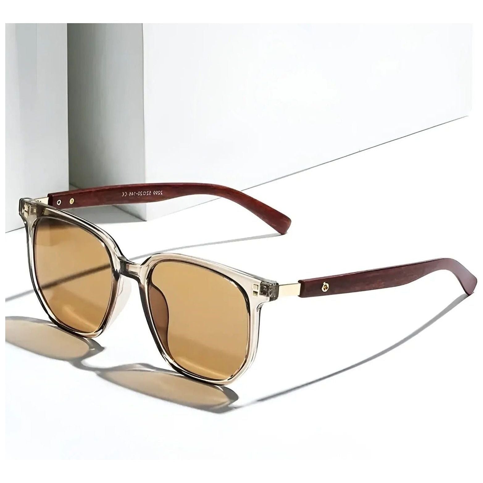 Sunglasses Square Retro Frame UV400 Protection Adjustable Fit