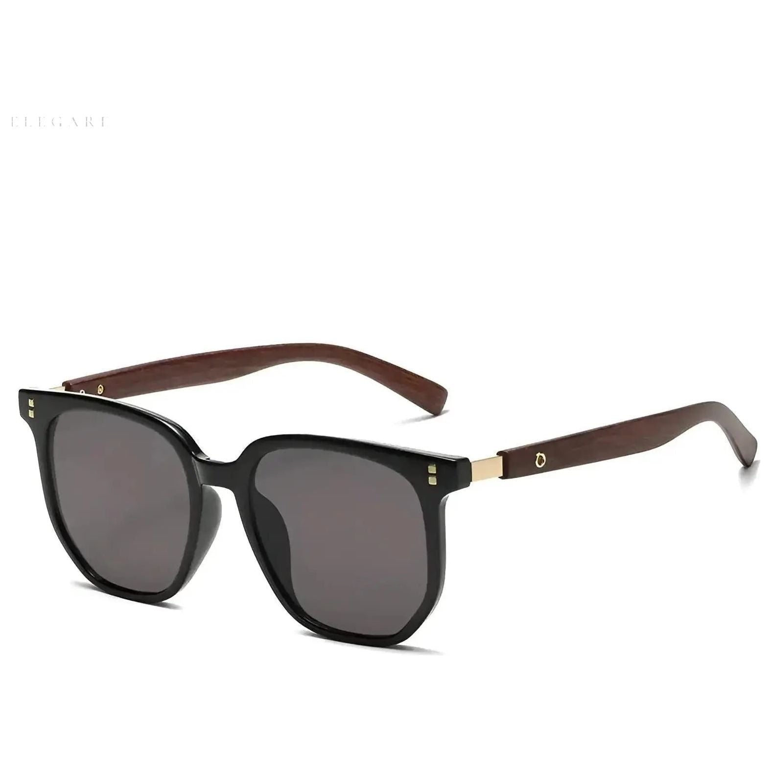 Sunglasses Square Retro Frame UV400 Protection Adjustable Fit