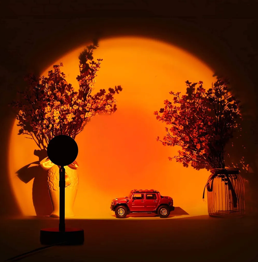 Sunset Projector Night Light 16-Color Remote Control USB Powered