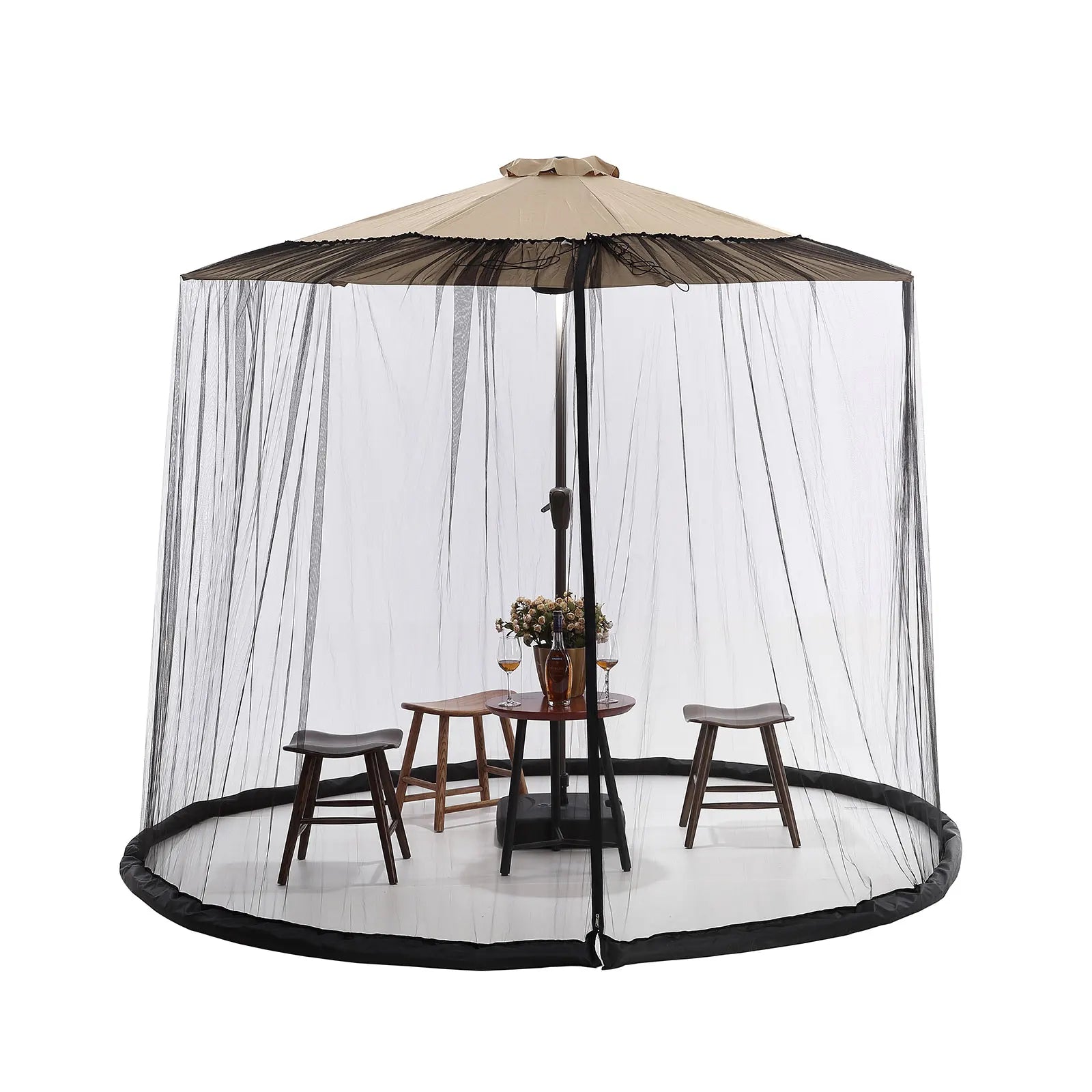 Sunshade Insect Net Fine Mesh Polyester Water-Fillable Ring