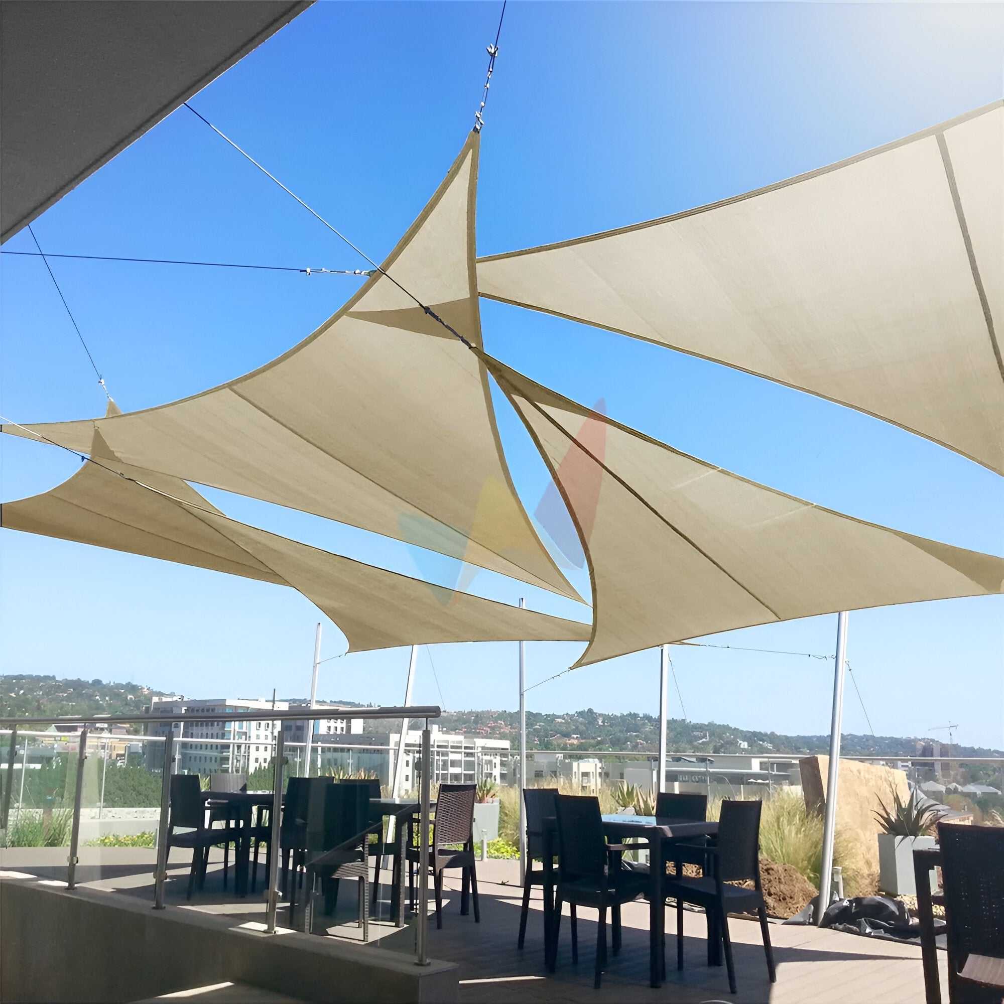 Sunshade Sail Triangular UV Blocking Polyester