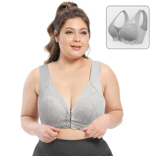 Supportive Bra Front Closure Wide Side Wings