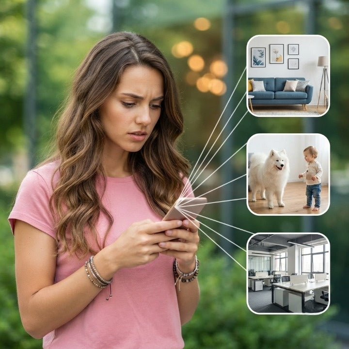 Surveillance Camera 1080p Night Vision Wi-Fi App Alerts