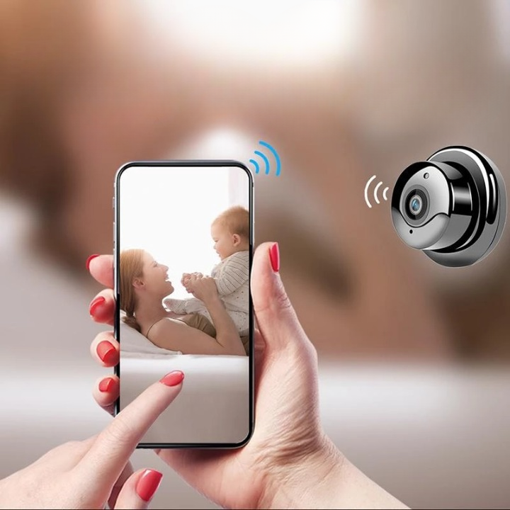 Surveillance Camera Full HD 1080p Night Vision Magnetic Mount
