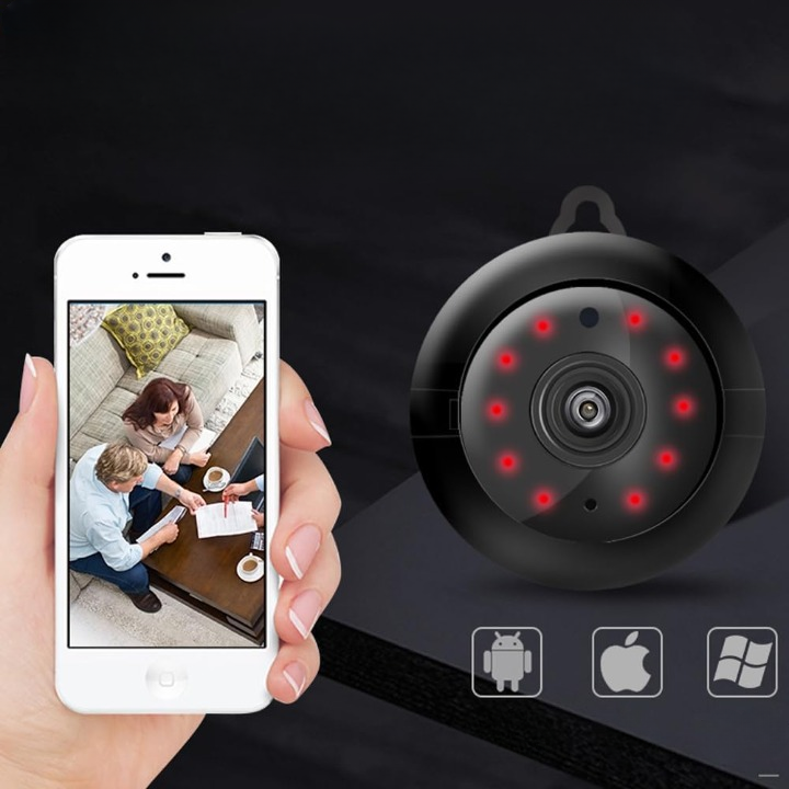 Surveillance Camera Full HD 1080p Night Vision Magnetic Mount