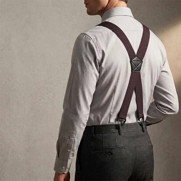 Suspenders Wide 1.5 Inch Metal Hook Clips Adjustable