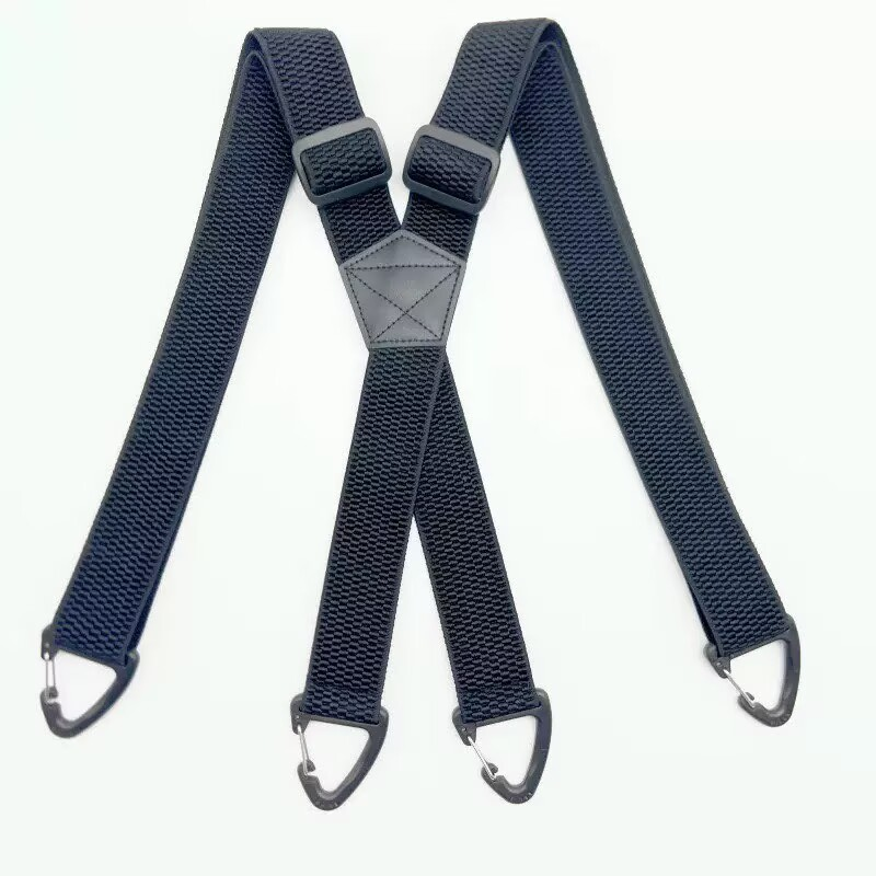 Suspenders Wide Padded Y-Back Adjustable Fit & Metal Clips