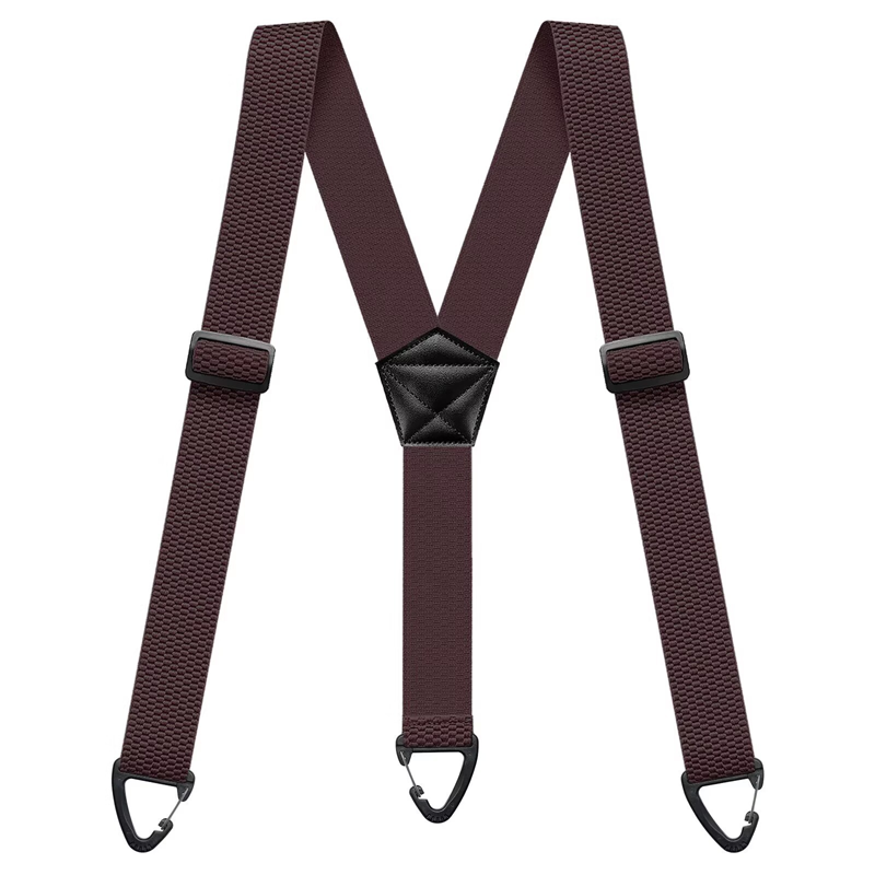 Suspenders Wide Padded Y-Back Adjustable Fit & Metal Clips