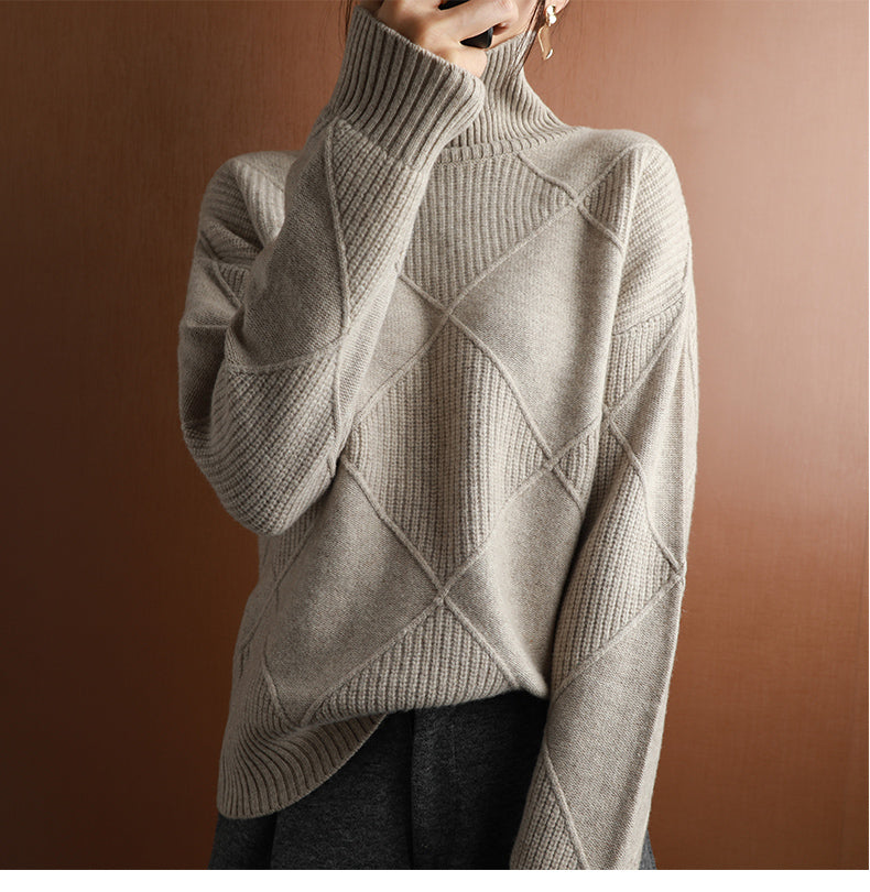 Sweater Chunky Knit Soft Cotton & Stretchy