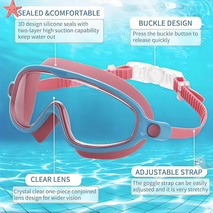 Swim Band Anti-Chafe Soft Silicone & Adjustable Strap