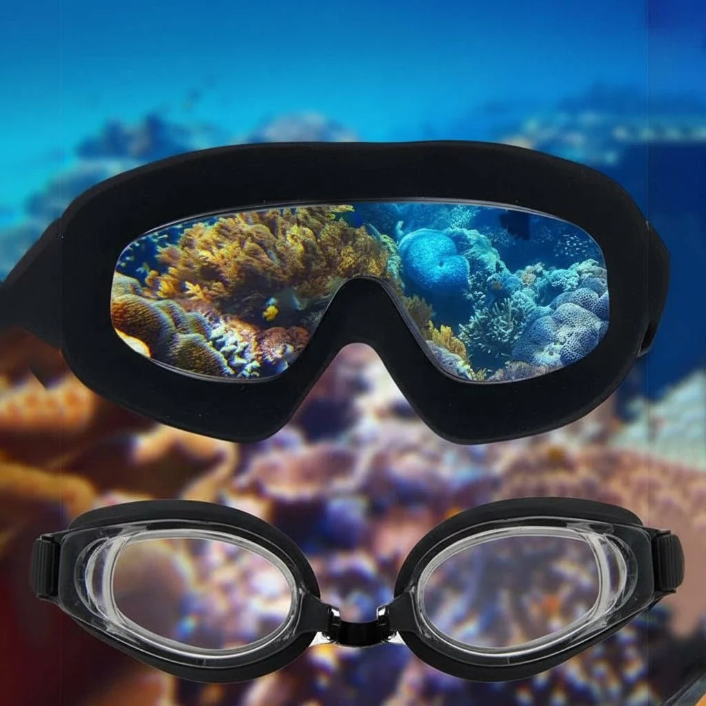 Swimming Goggles 180° Wide View Anti-Fog & Ergonomic Seal