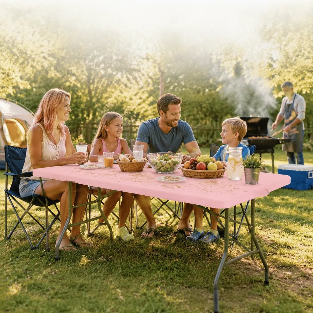 Table Cover Elastic Edges Water-Repellent & Machine-Washable